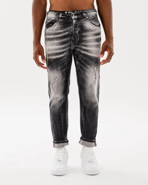 Soldier · Jeans grigio-nero slavato