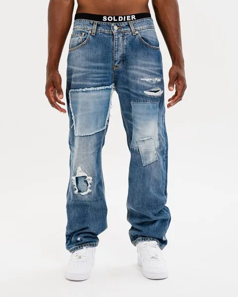Soldier · Jeans blu lavaggio vissuto