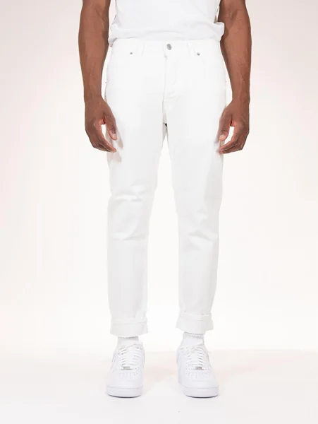 Jeans bianco panna
