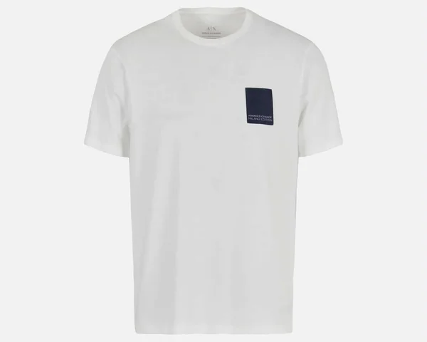 Armani Exchange · T-shirt bianca con logo sul petto