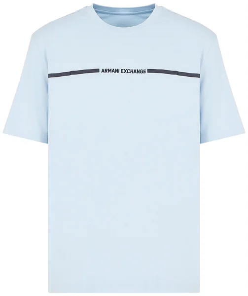 Armani Exchange · T-shirt azzurro polvere oversize