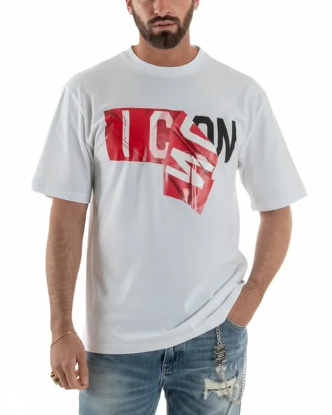 linea ICON · T-shirt bianca oversize