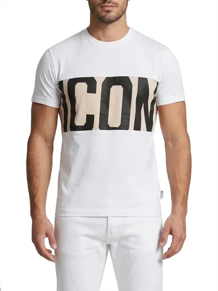 linea ICON · T-shirt bianca aderente